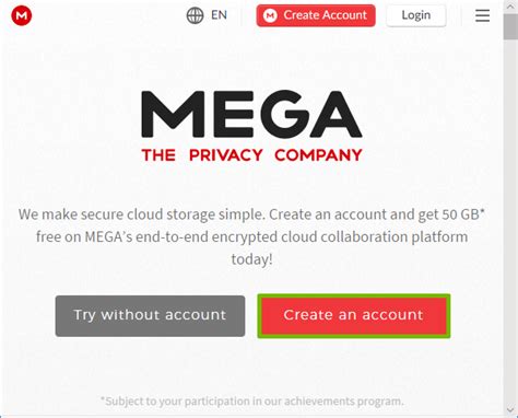 mega personal account create|mega register.